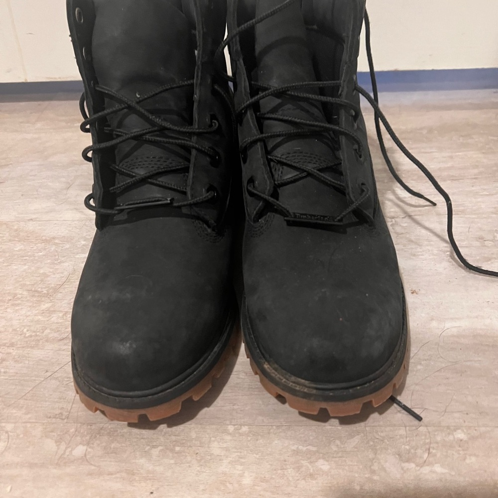 Kids Black Timberland Boots